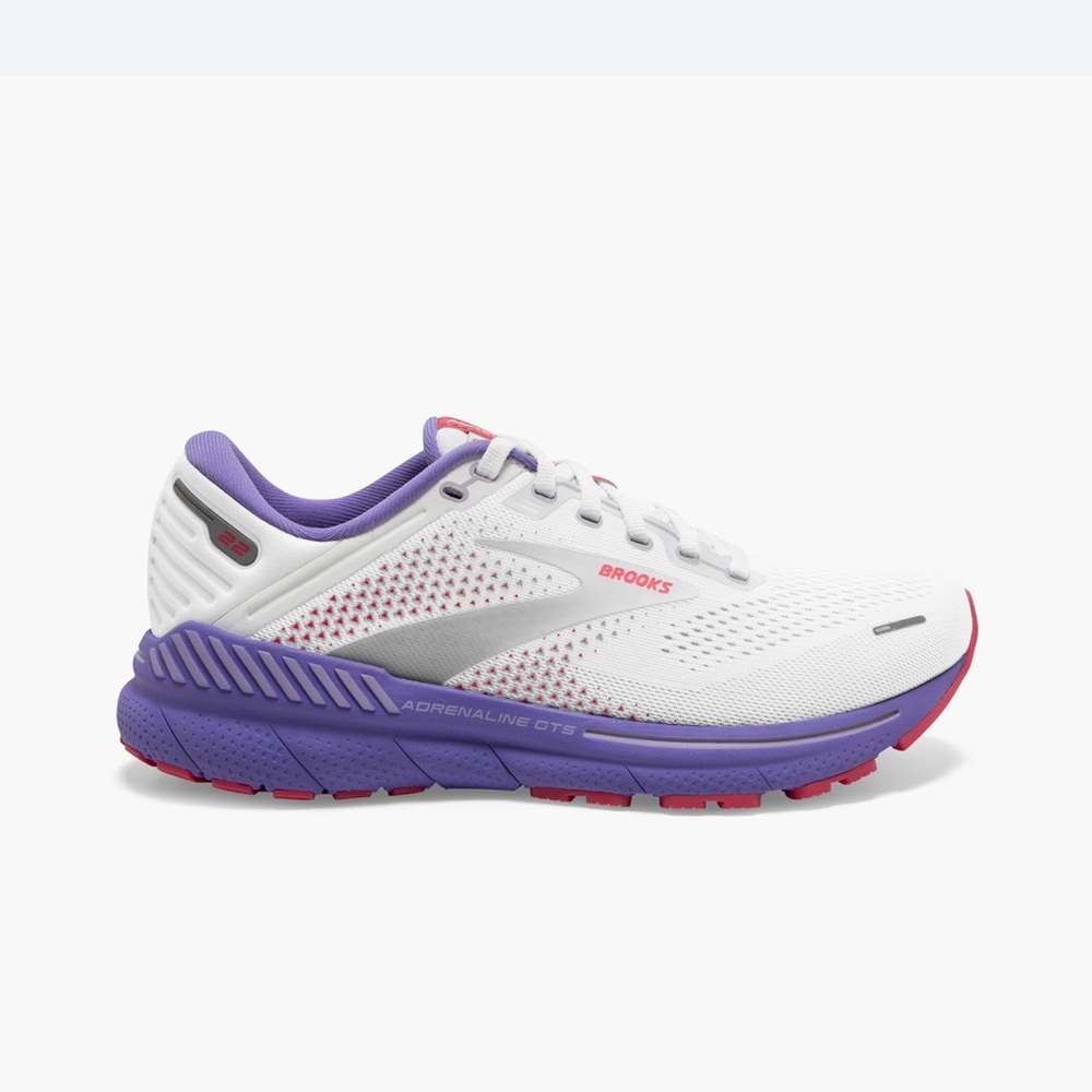 Brooks Women’s Running Gym Shoes White Purple Size 8.5